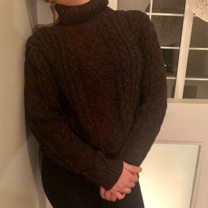 Super warm brown/black turtleneck